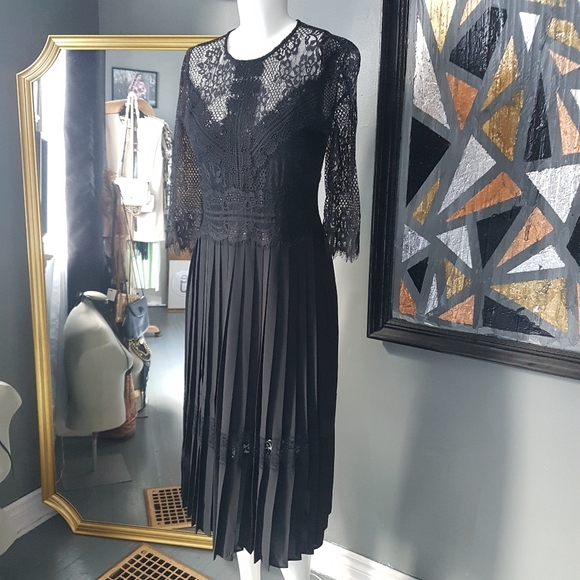 NWOT Zara Lace Midi Dress - Picture 2 of 15